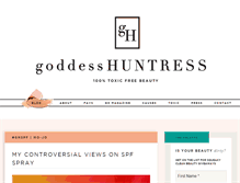 Tablet Screenshot of goddesshuntress.com